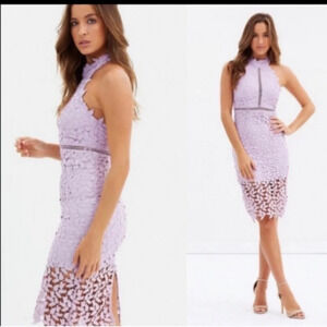 Bardot Gemma Dress Lace Halter Size 8/M